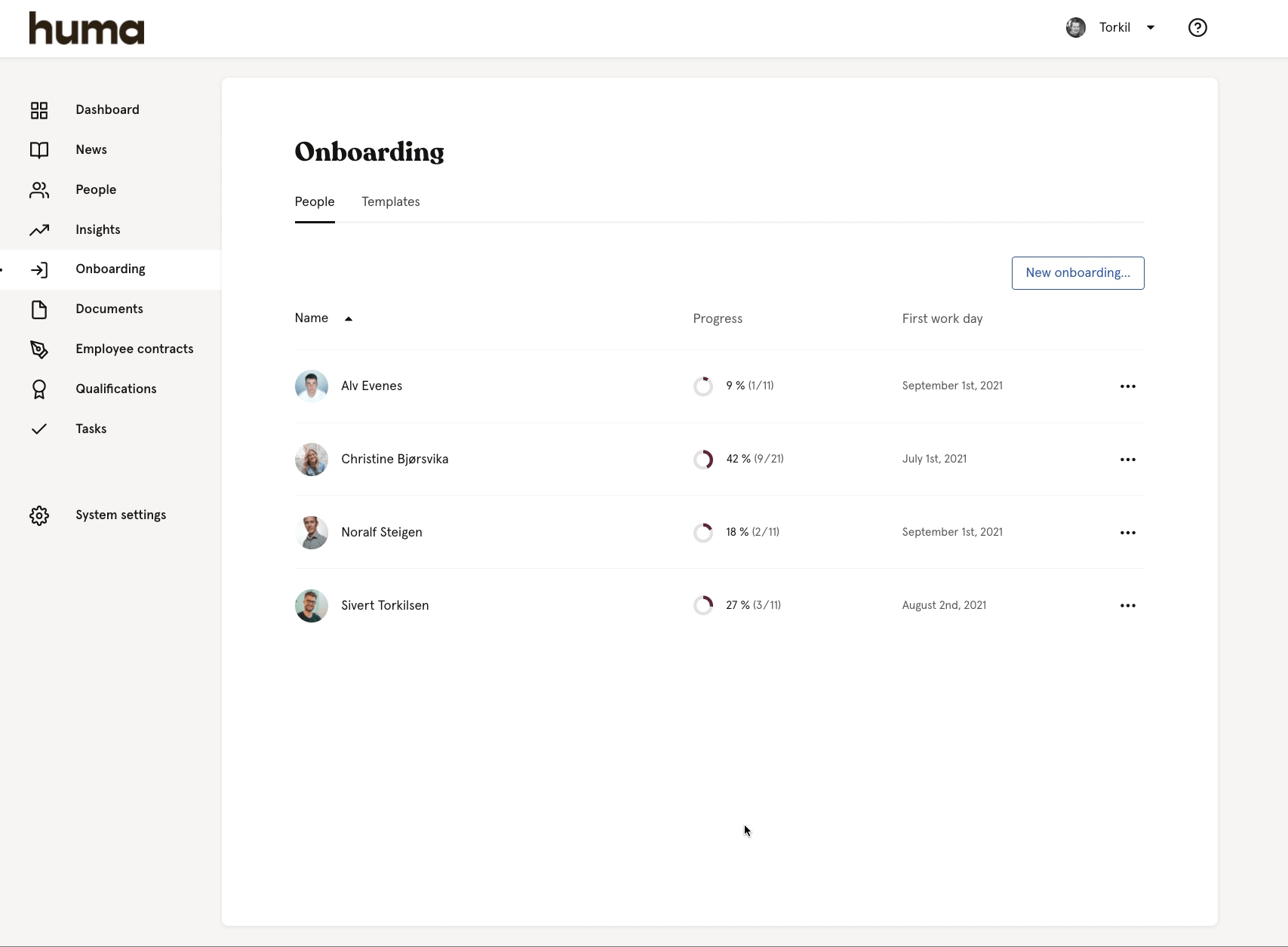 onboarding overview